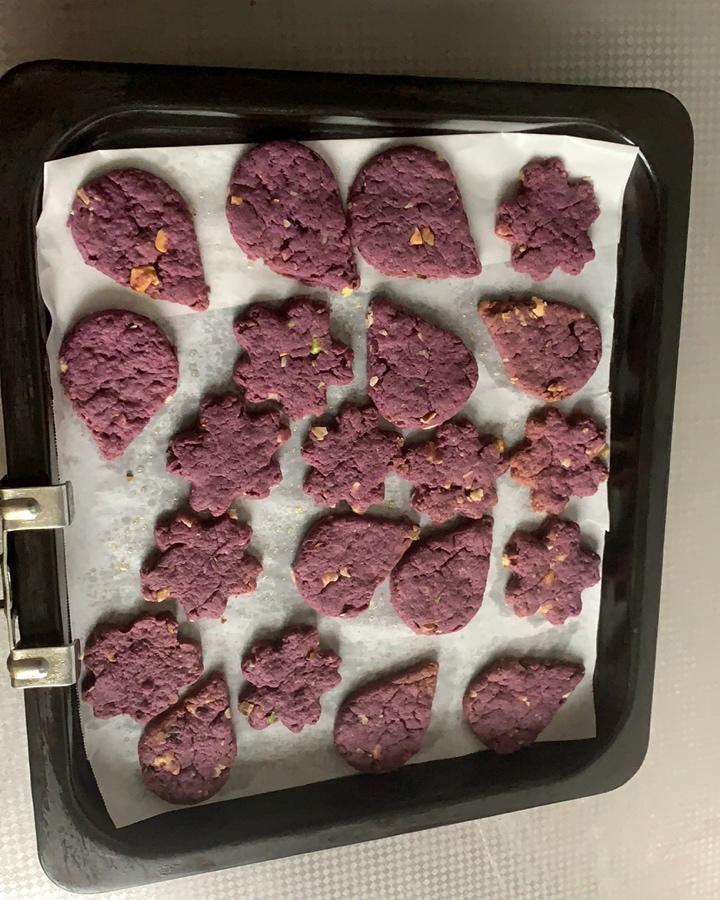 花生紫薯饼干