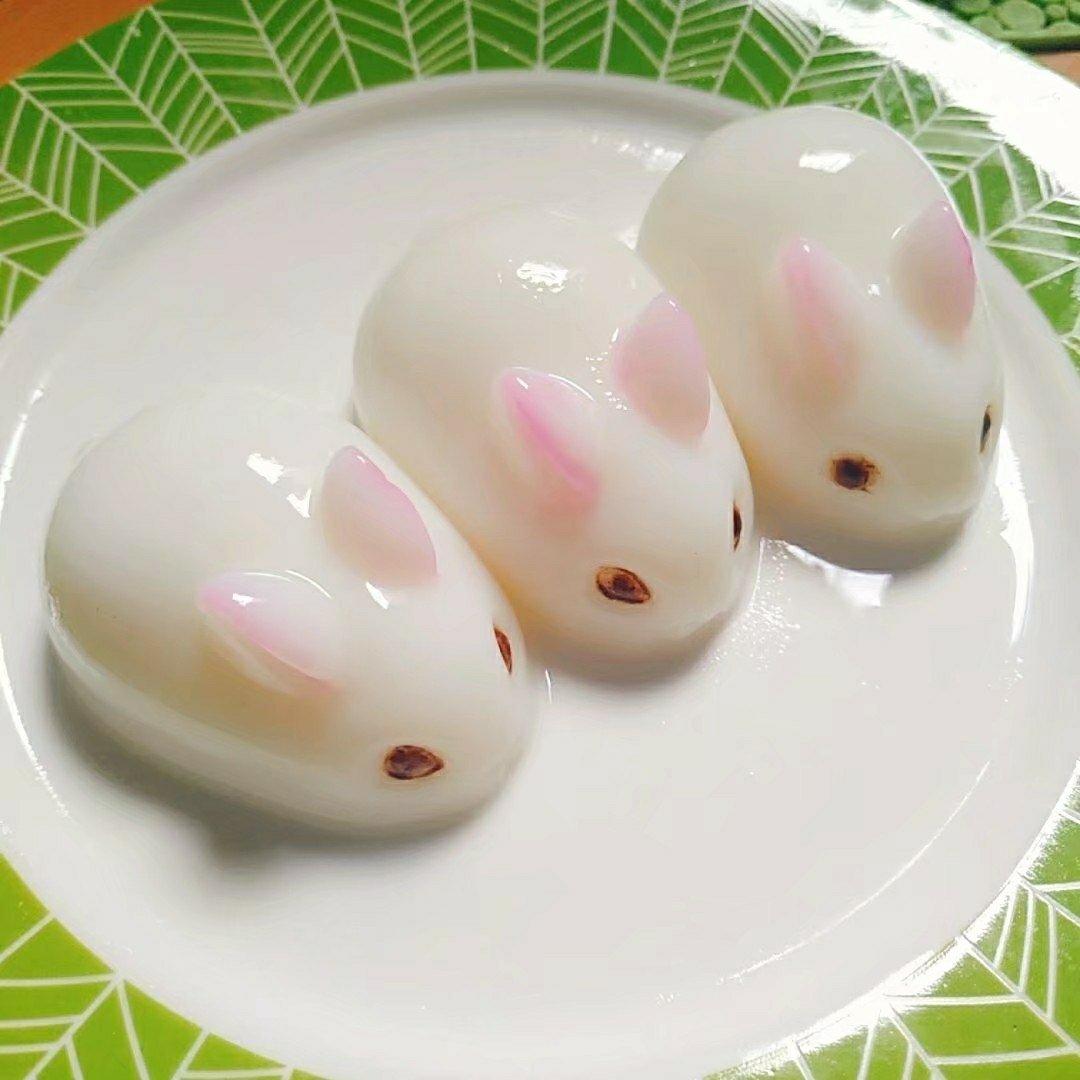 细妹红桃粿做的可爱网红萌萌哒小兔子布丁果冻˙07˙