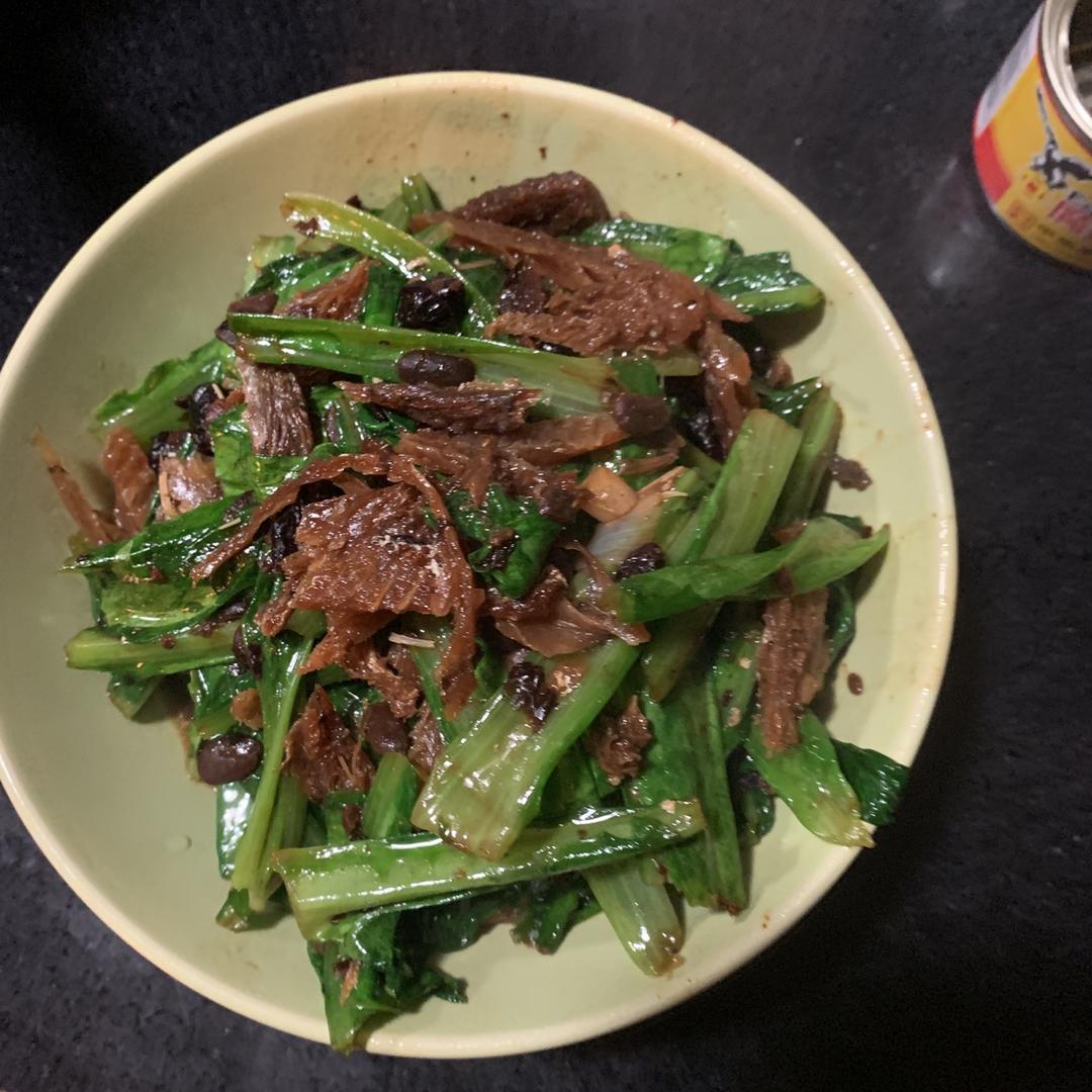 豆豉鲮鱼油麦菜