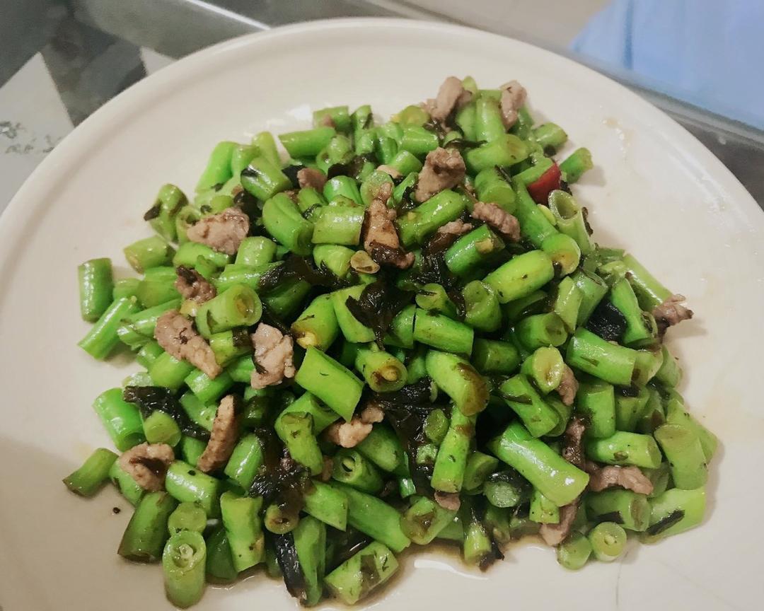 三分钟快手下饭菜—橄榄菜豆角