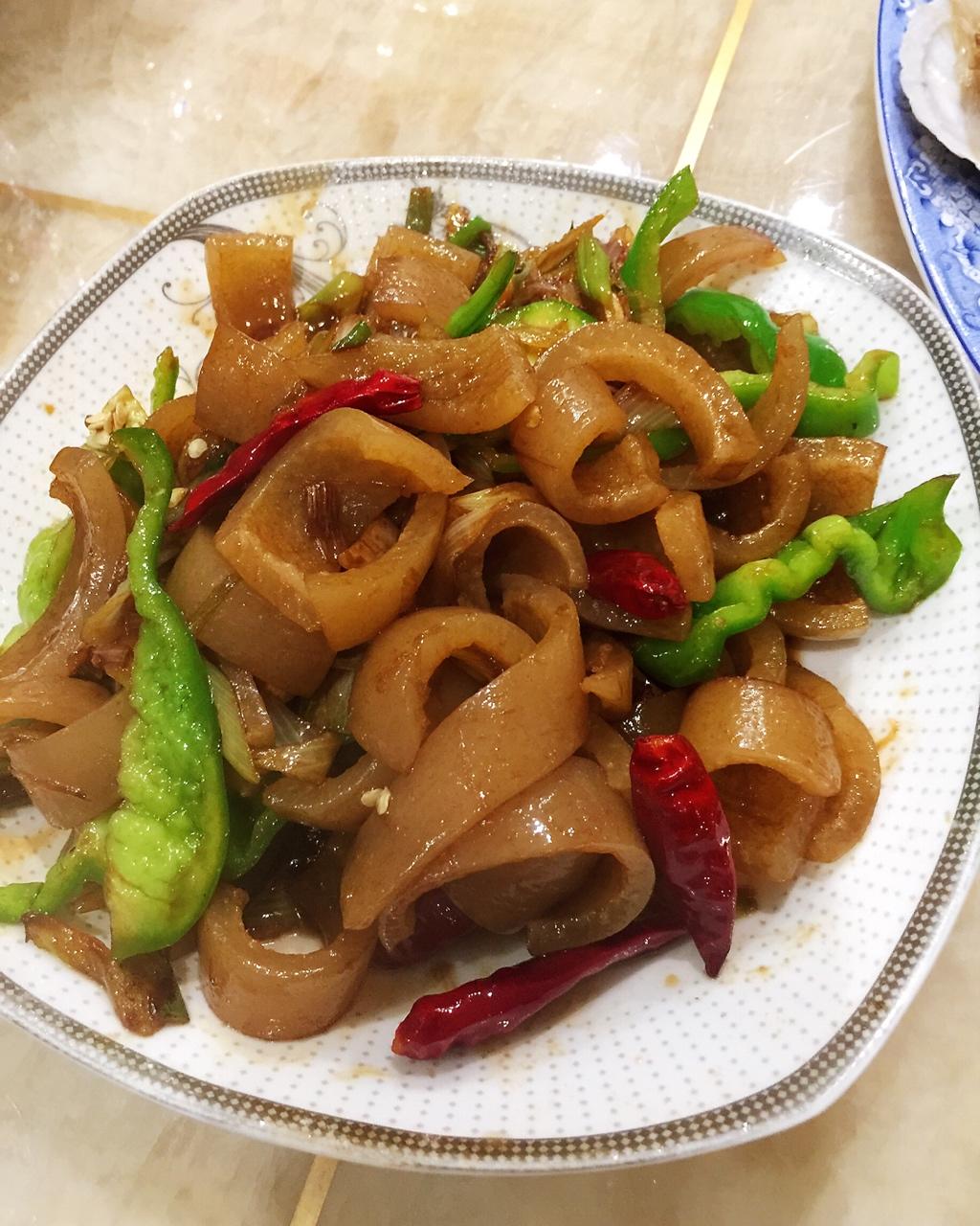 辣炒猪皮（两吃）