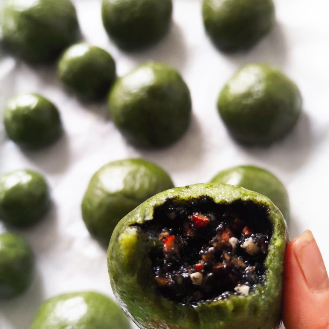 艾草青团、艾粑粑、艾糍、新鲜艾草制作