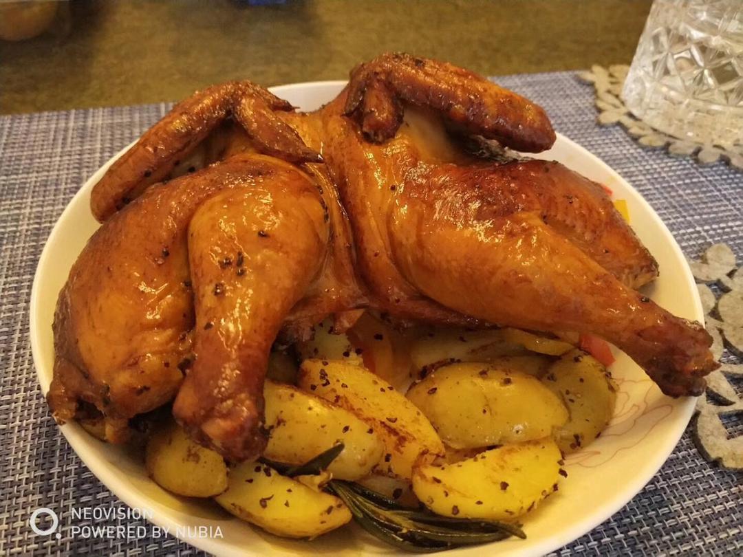 脆皮烤鸡配香煎土豆【食材包操作说明】