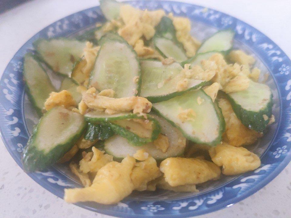 黄瓜炒鸡蛋|清爽解腻，减脂必备