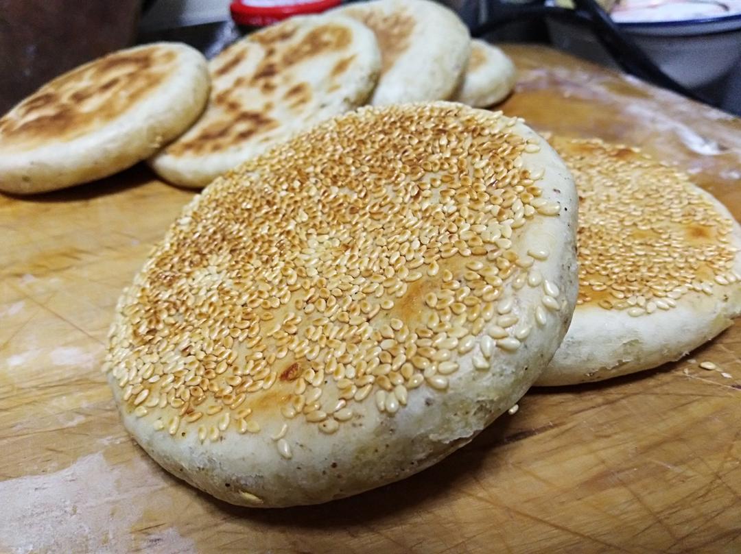 芝麻焦烧饼