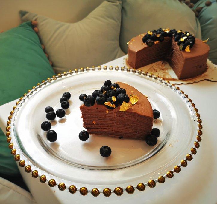 超浓郁香缇巧克力千层蛋糕（原创）