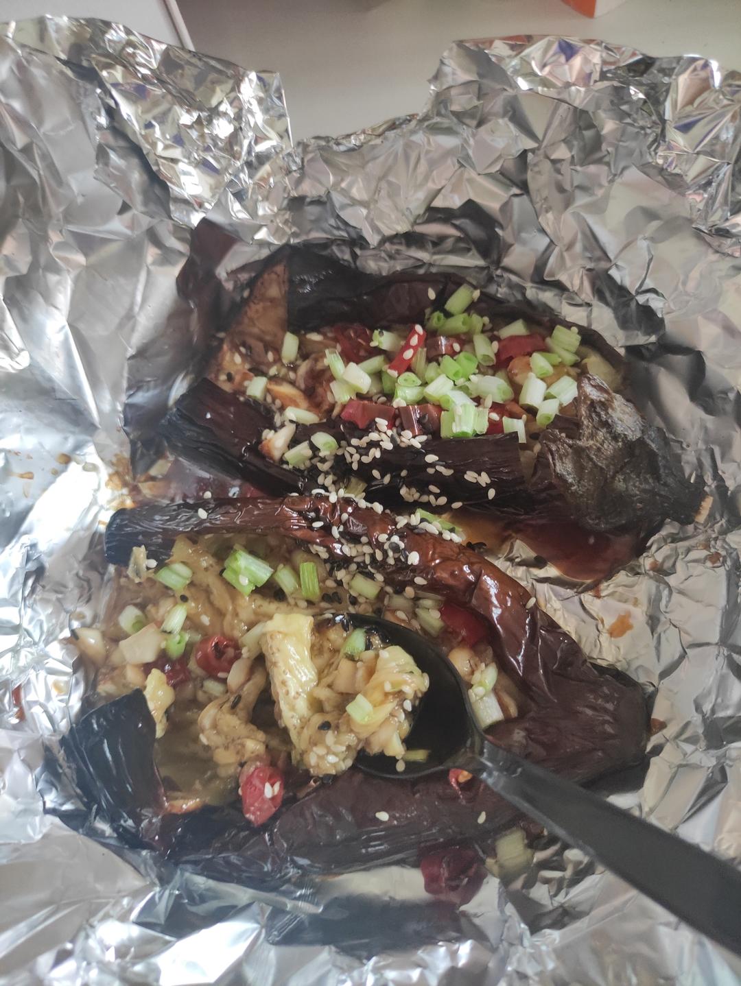 【空气炸锅】做出烧烤摊扬名立万的烤茄子！