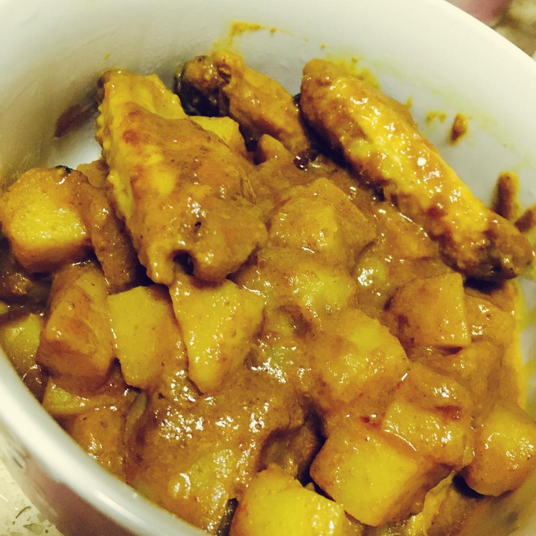 土豆咖喱鸡翅