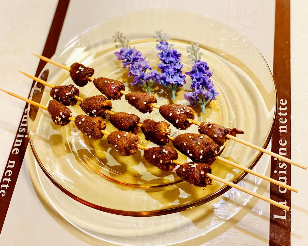 孜然烤鸡心（阿拉丁烤箱）