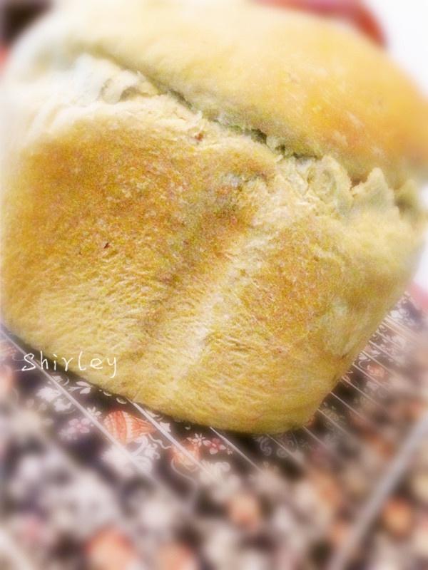 抹茶蜜豆吐司【我爱面包机】的做法