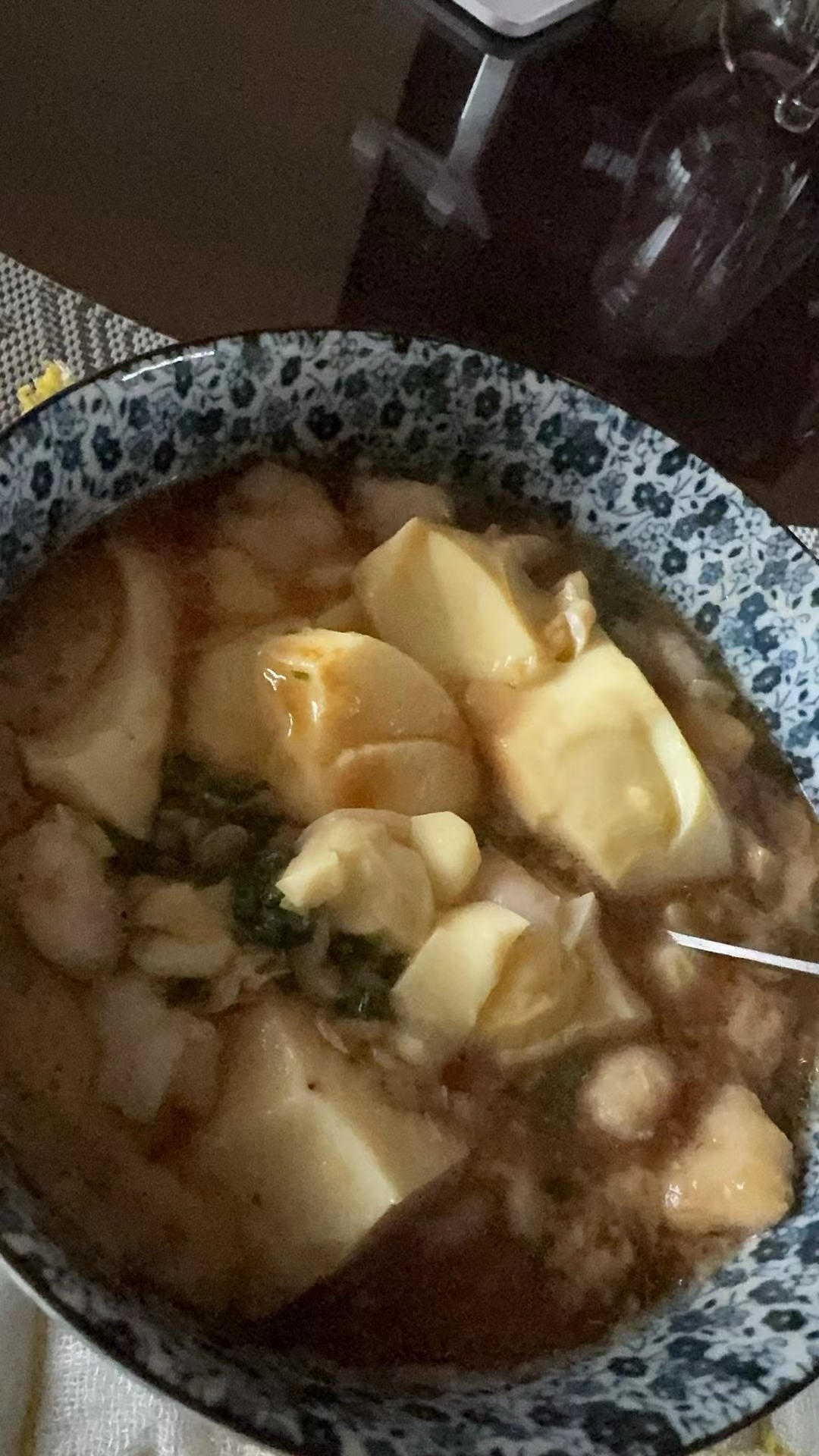 虾仁豆腐蒸水蛋