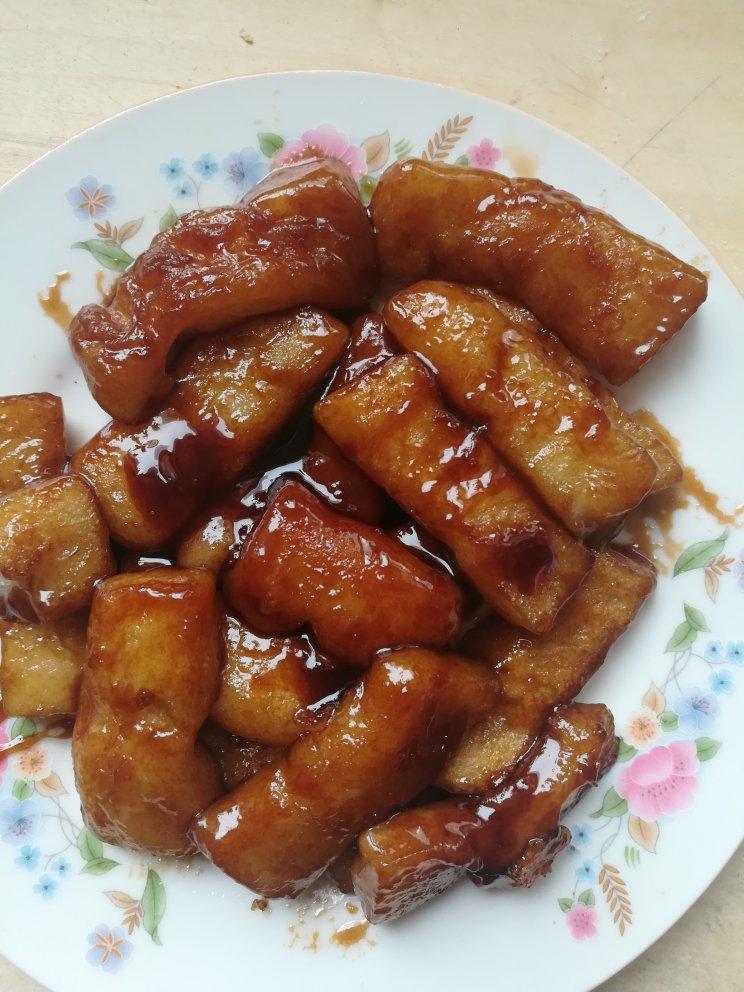 红糖煎年糕