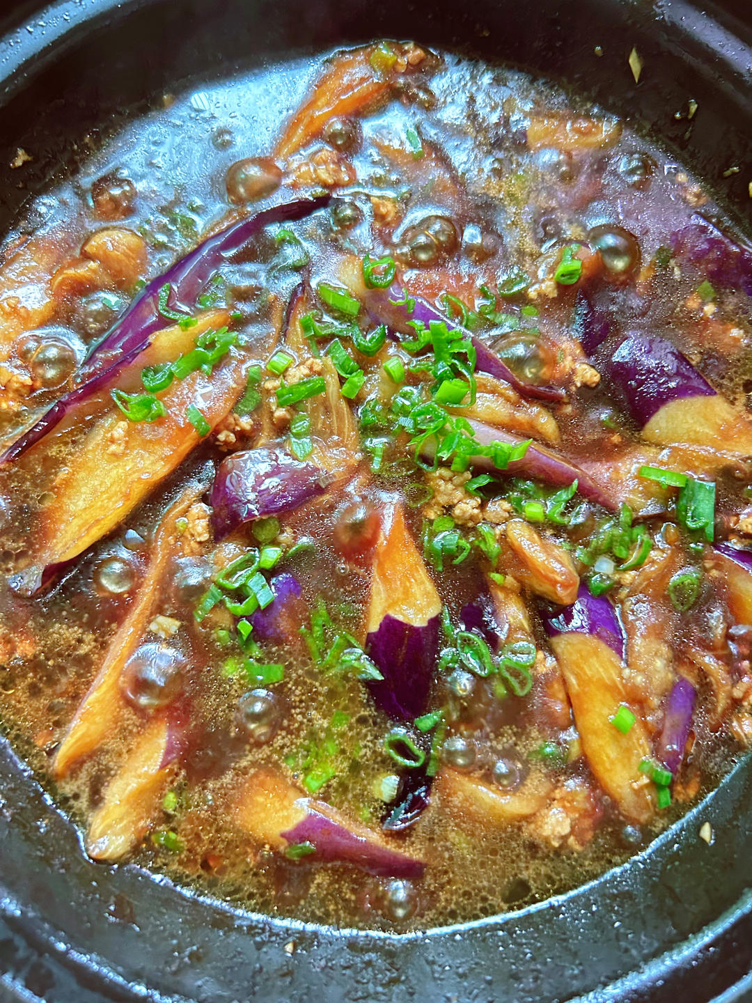 开胃下饭菜！巨简单的家常鱼香茄子煲