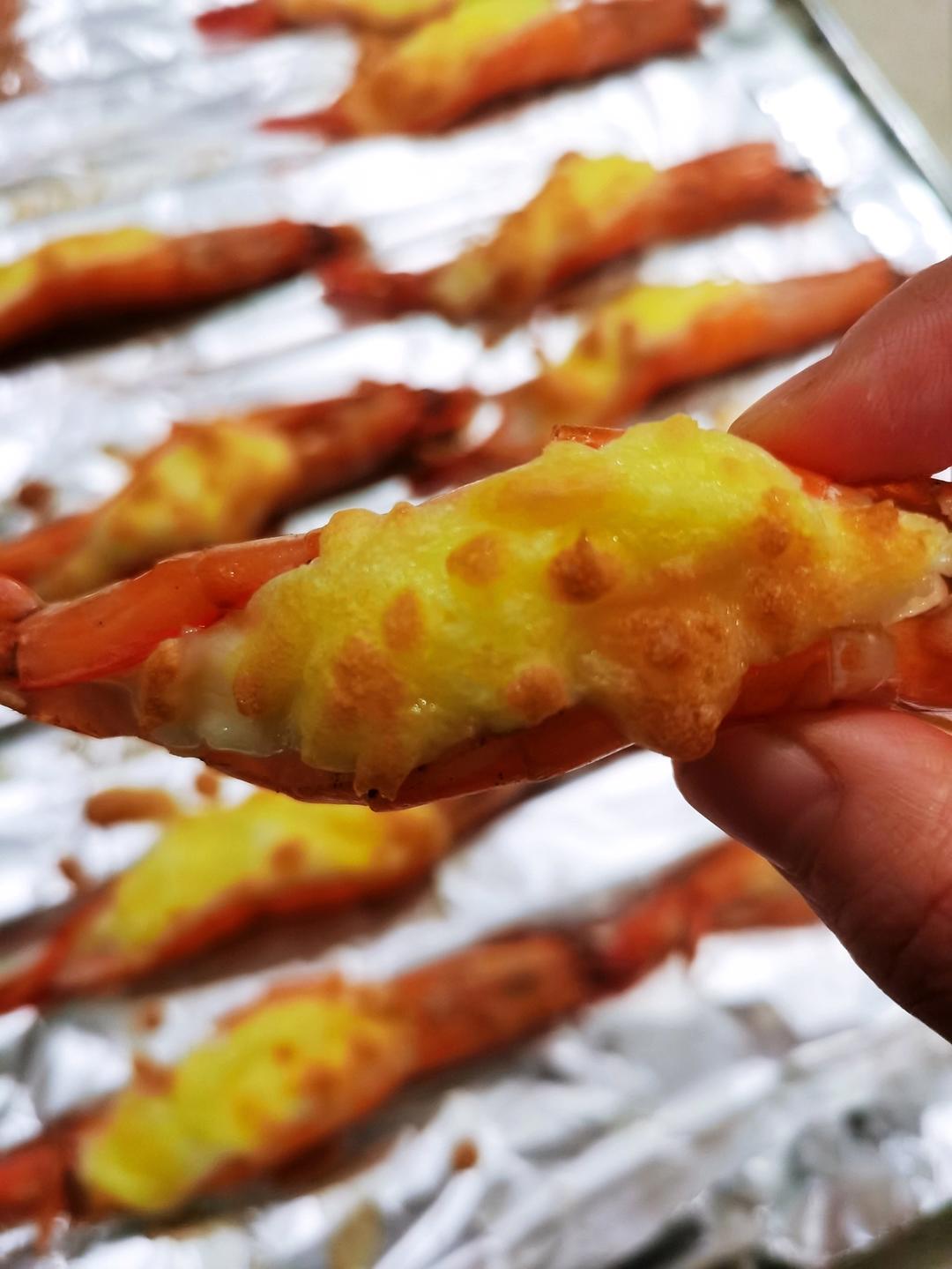 芝士焗大虾🦐巨型黑虎虾|年夜饭|宴客菜