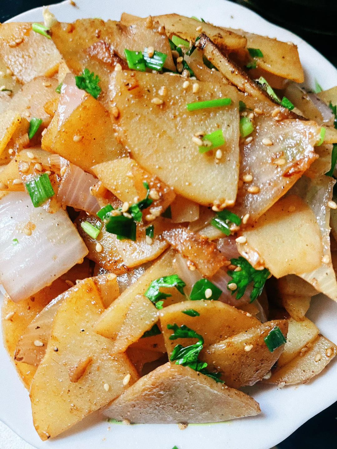 洋葱炒土豆——易学、家常、孜然味