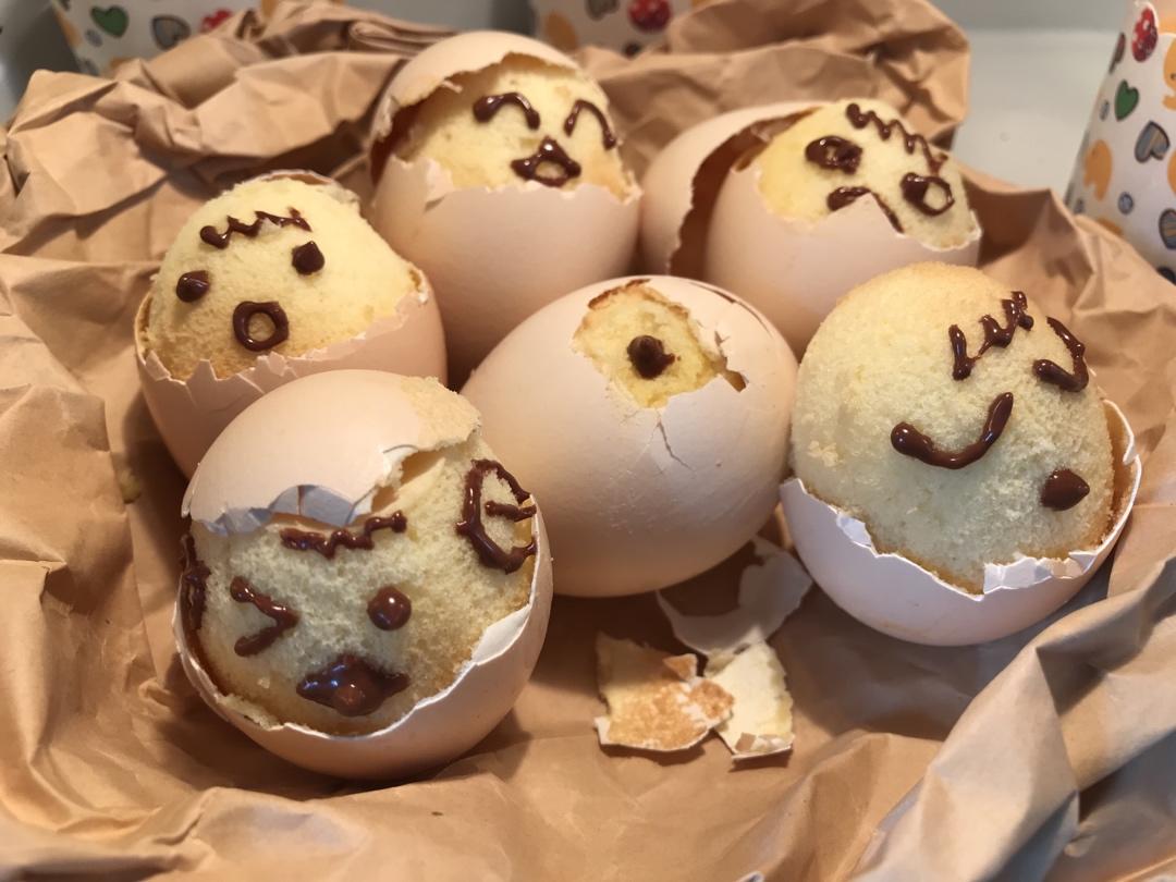 鸡蛋壳变身萌炸天的懒懒蛋蛋糕