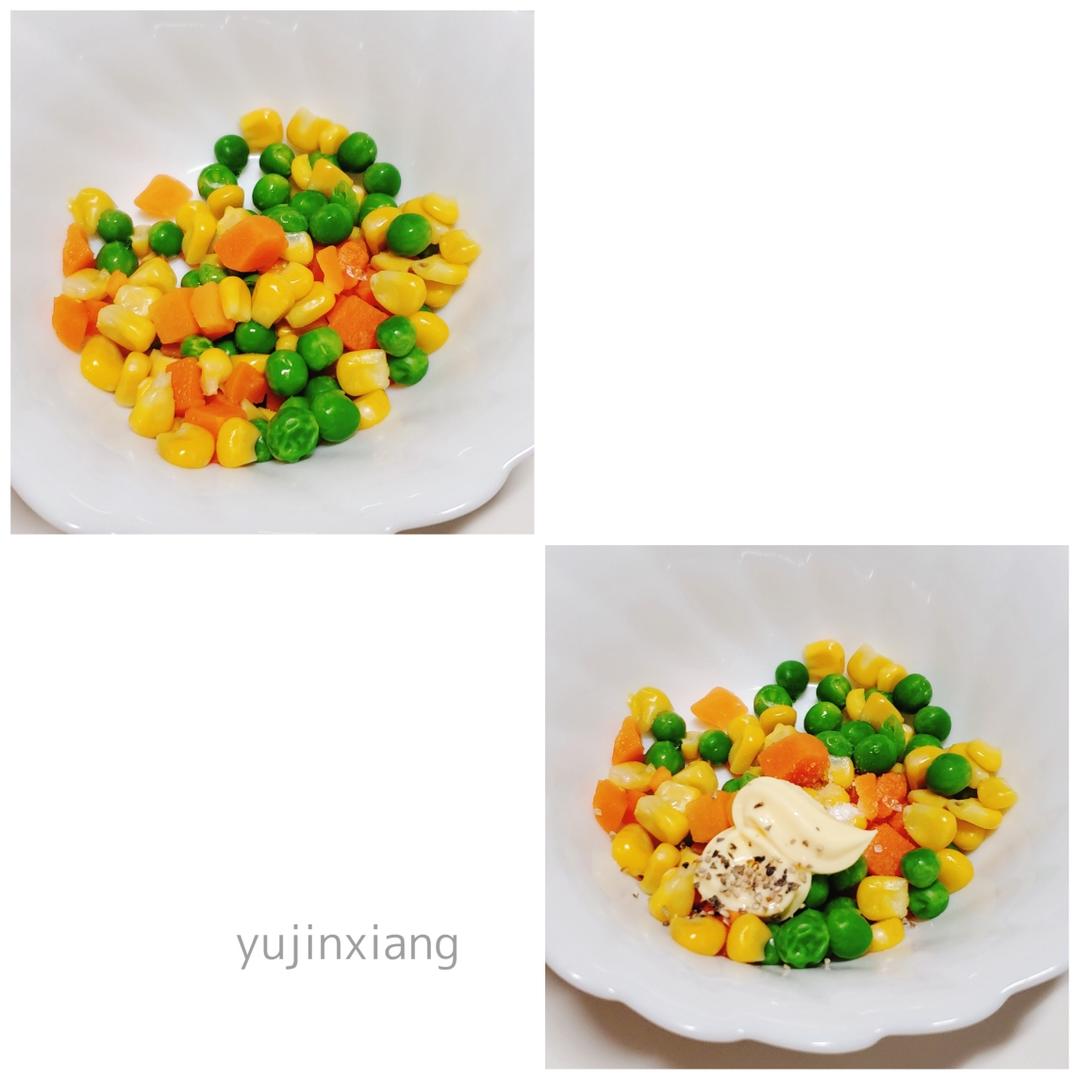 🌸圣女果沙拉盅－把春天吃到嘴里！一口一个健康🌸的做法 步骤3