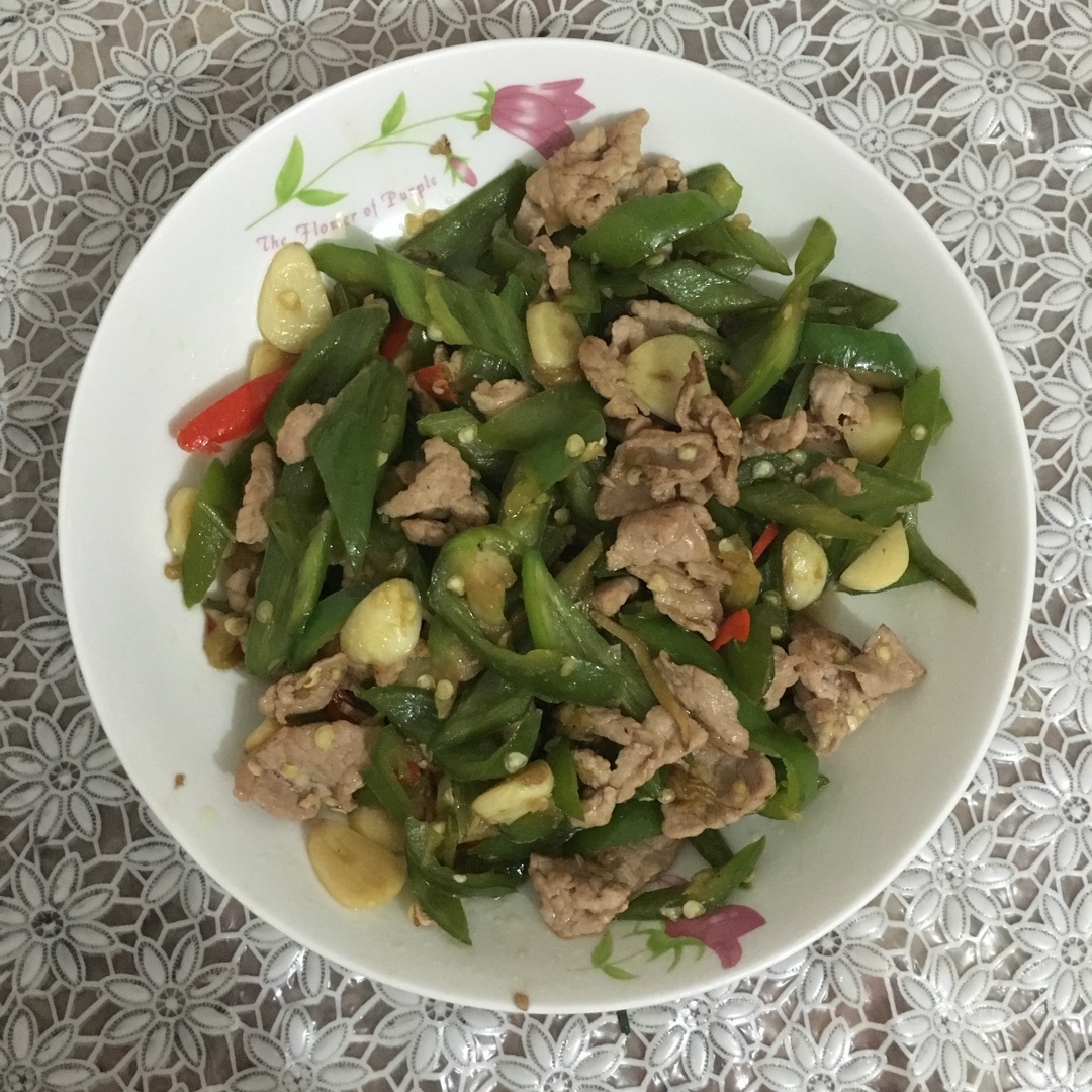 青椒炒肉