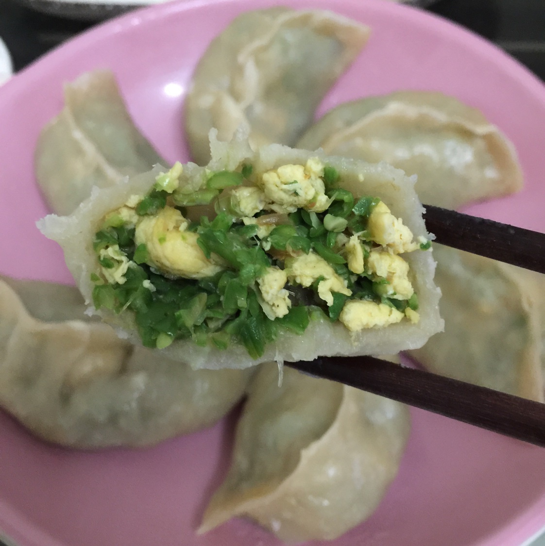 豆角馅素蒸饺
