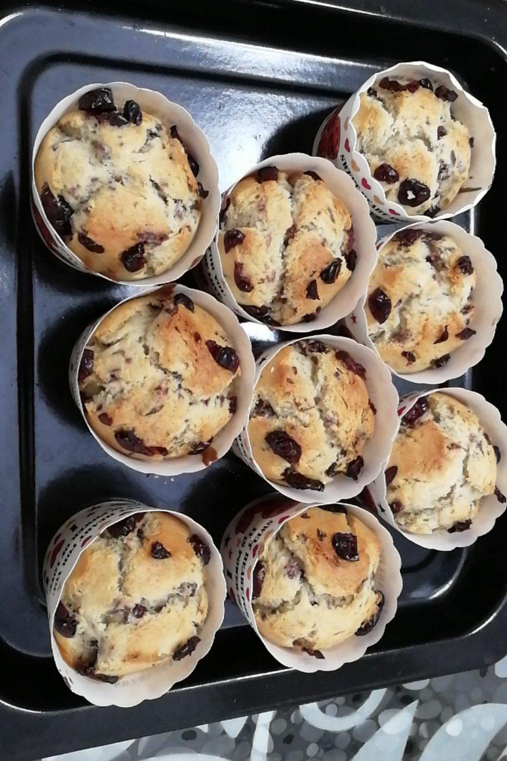 少女心的香蕉蔓越莓玛芬