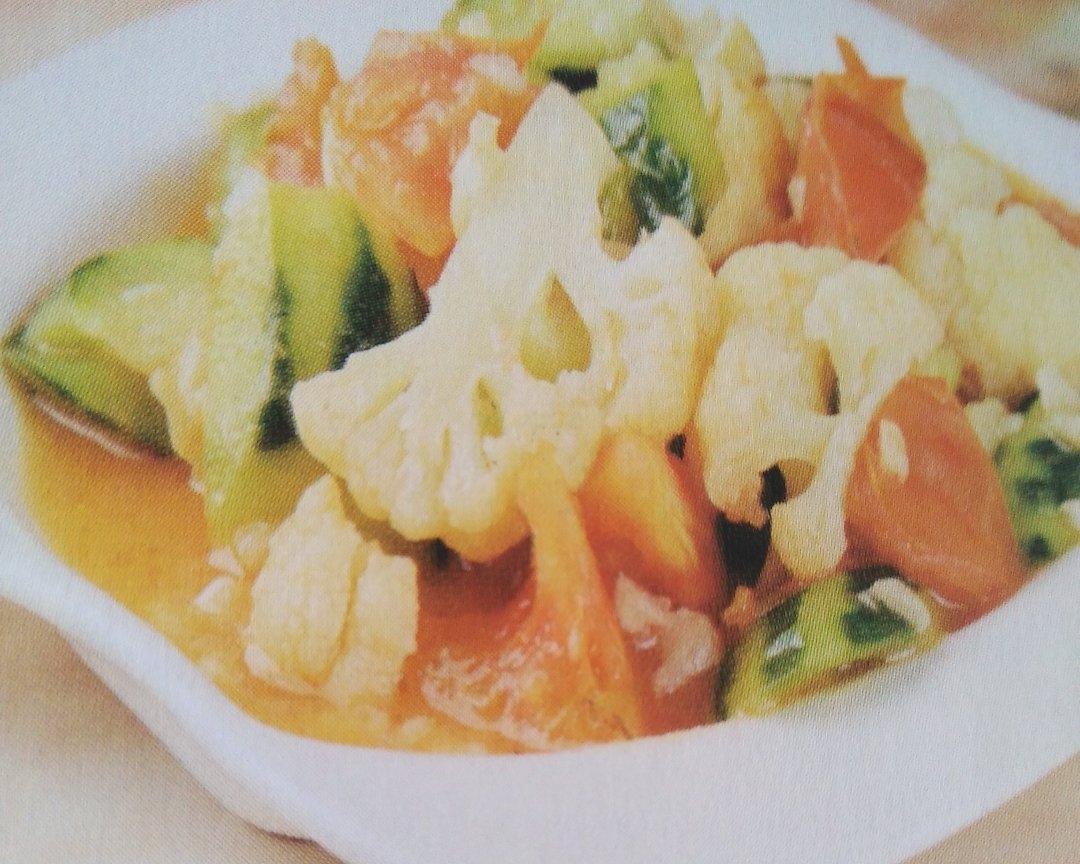 丝瓜烧花菜