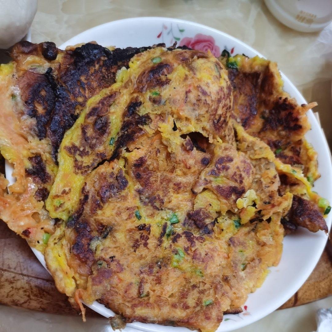 简单快手蔬菜鸡蛋煎饼