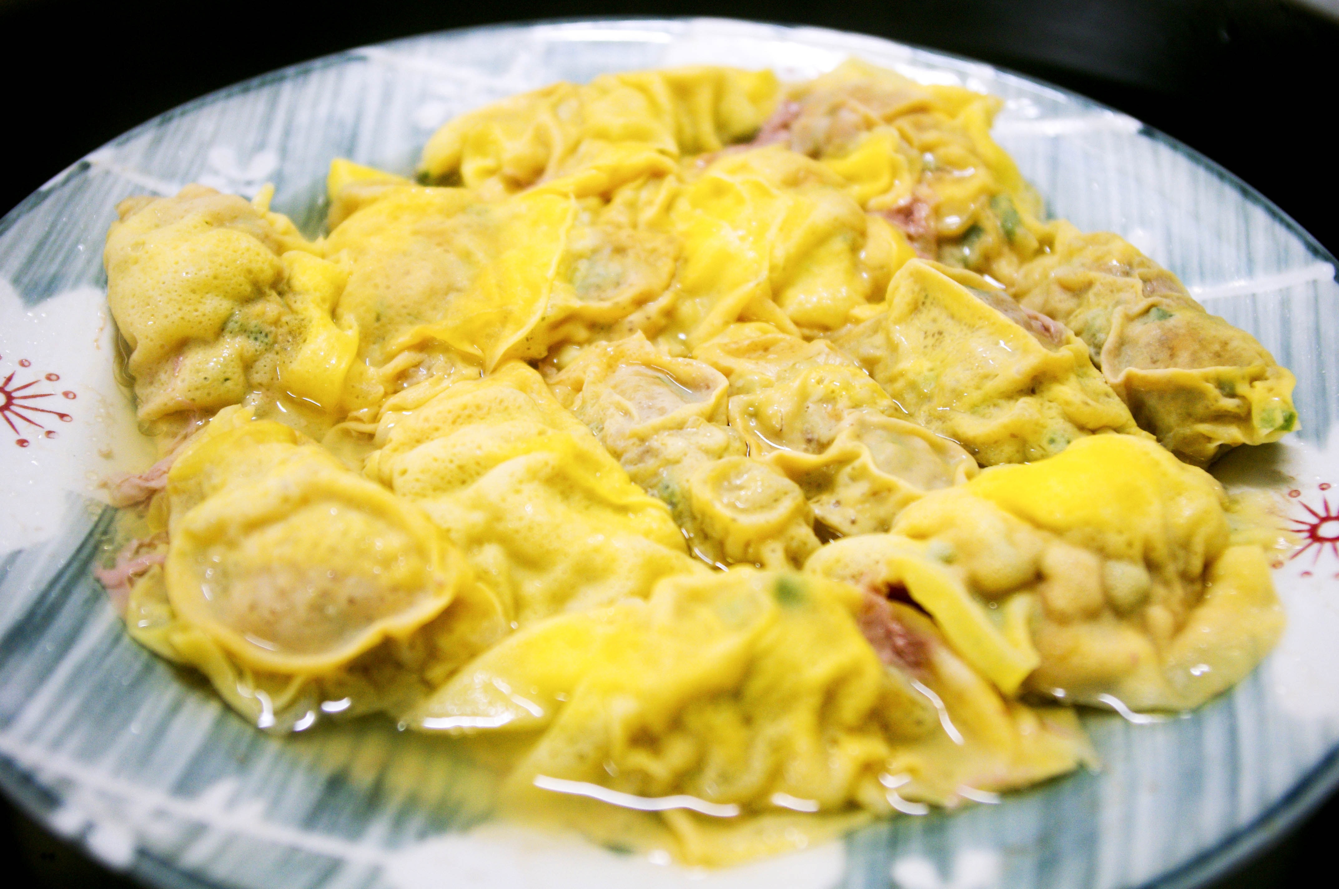 肉末蛋饺