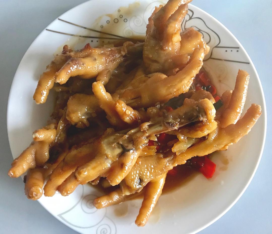 香辣烧鸡爪