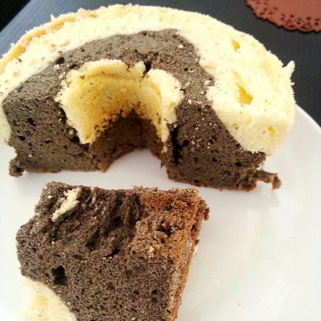 中岛老师的双层黑芝麻酱戚风