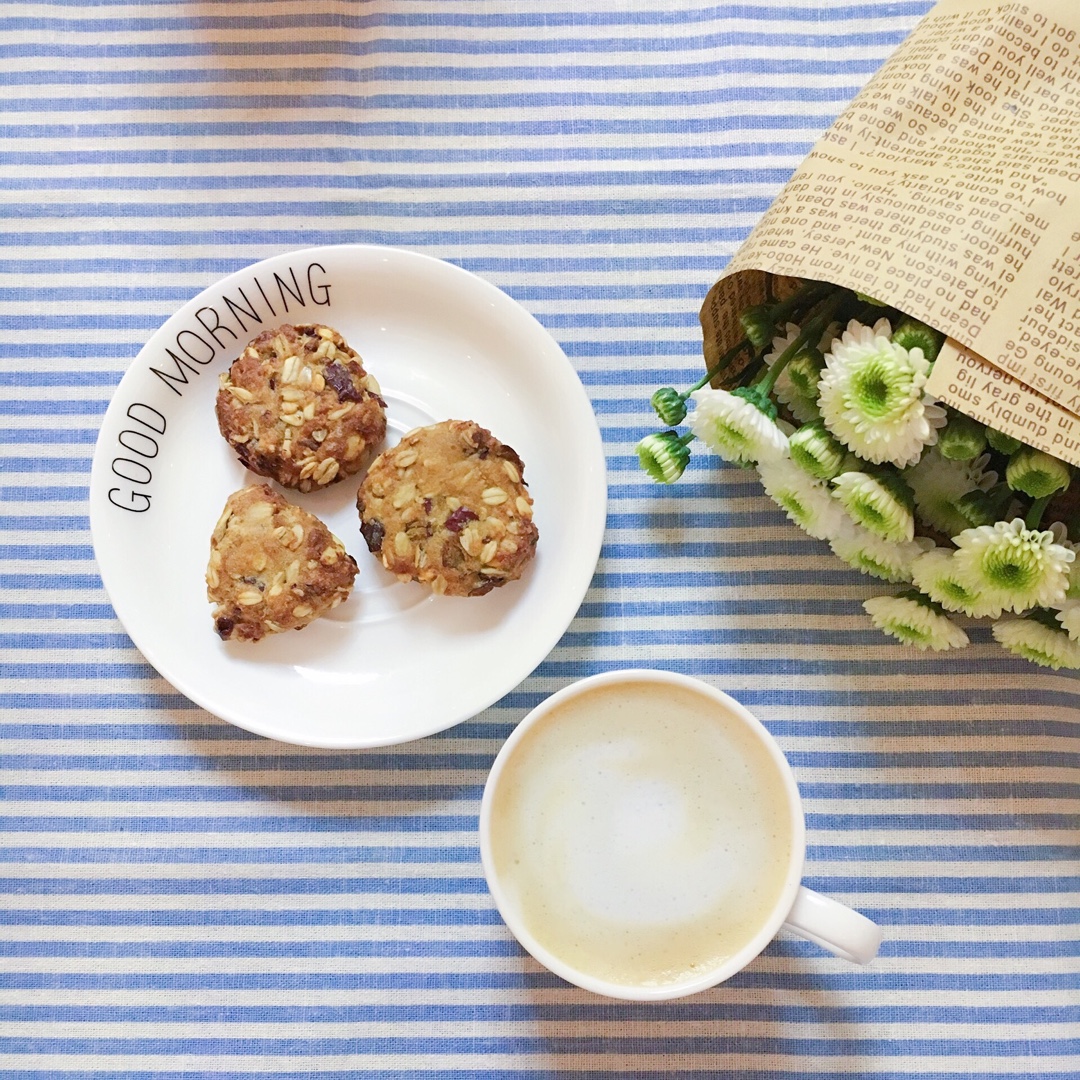 红枣红糖燕麦饼~超好吃啊！