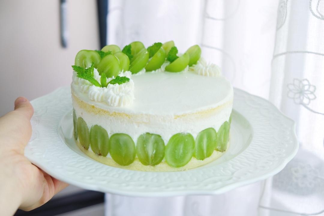 搬运【青提酸奶慕斯蛋糕】—cooking tree