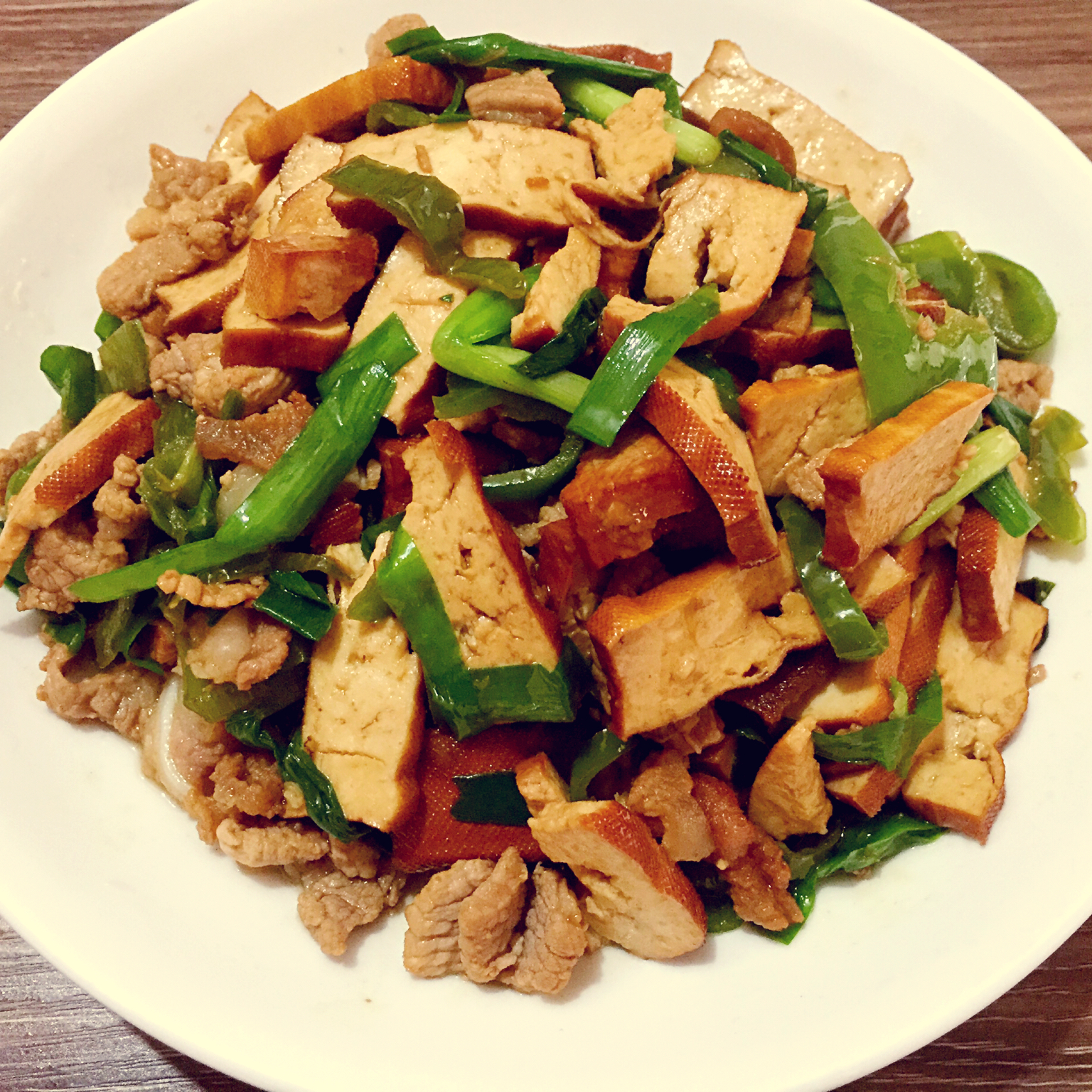 amygao1210做的豆腐干香干炒肉