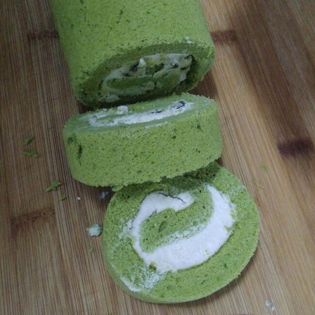 抹茶红豆蛋糕卷（福田淳子版）