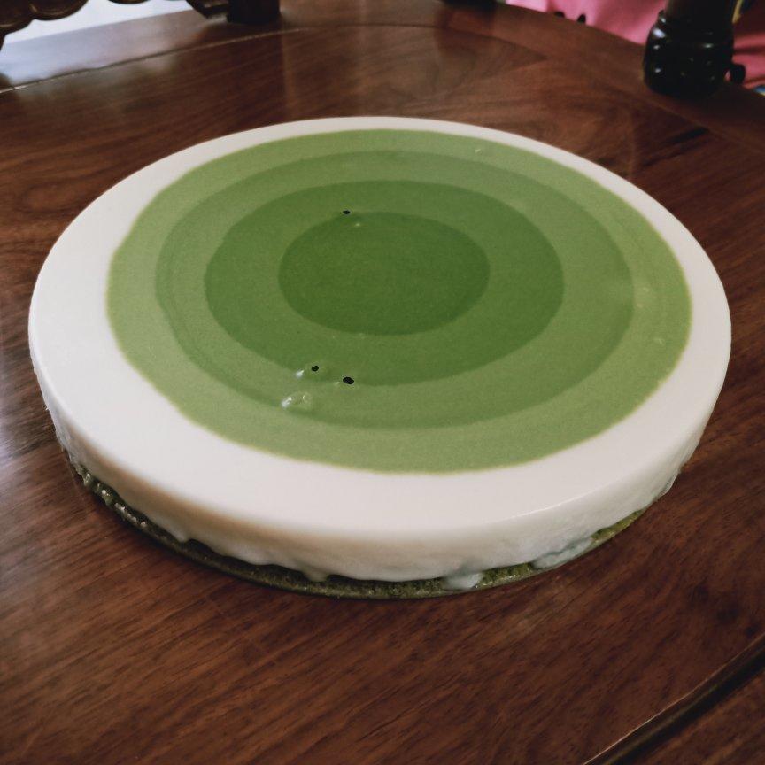 渐变抹茶慕斯蛋糕：我Amanda带着既美又作的抹茶甜点又来了！【曼食慢语】