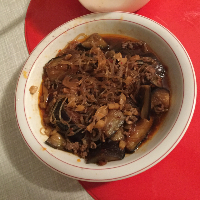肉末茄子粉丝煲