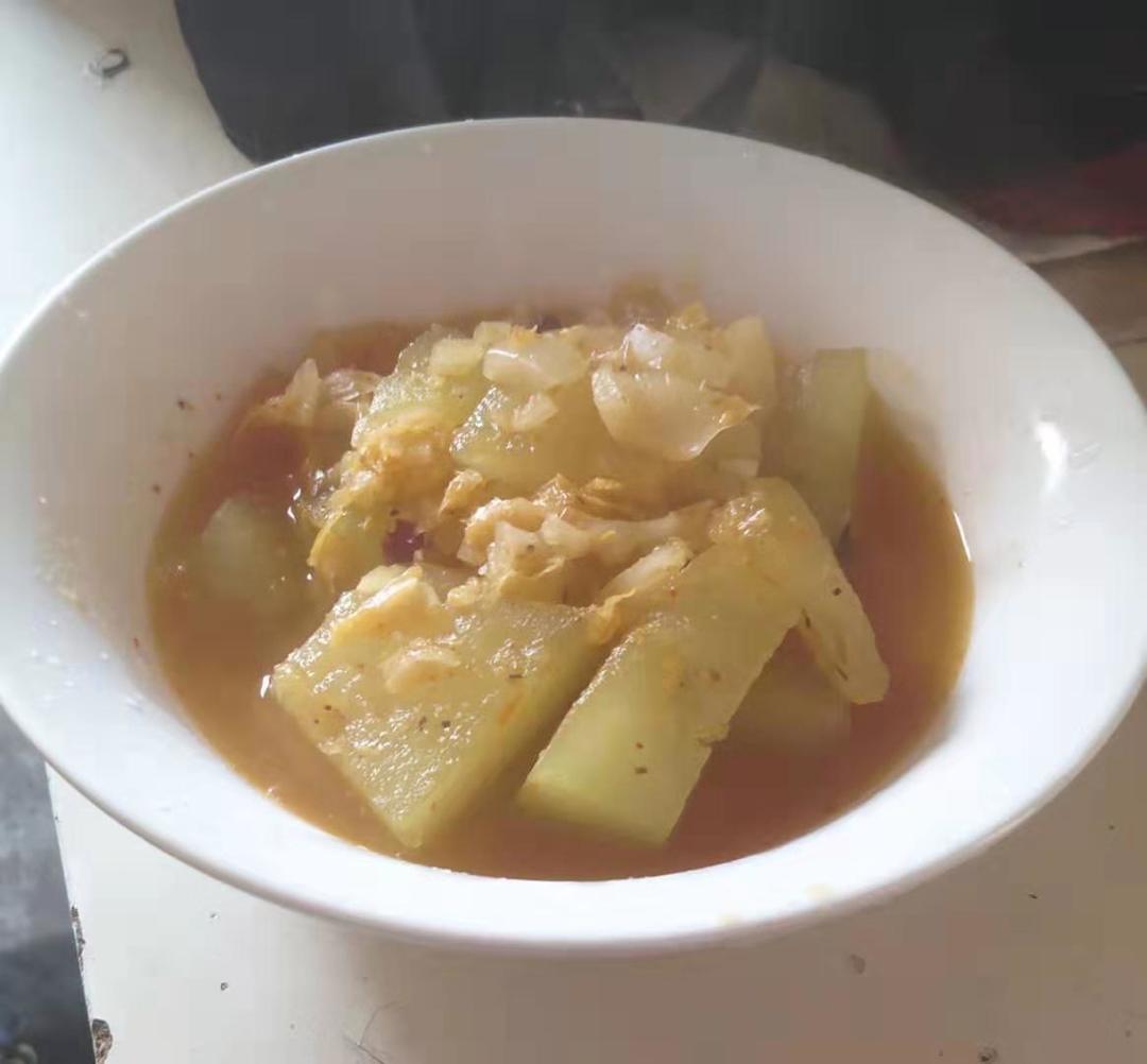 软烂的酸菜炖冬瓜（无油菜）的做法