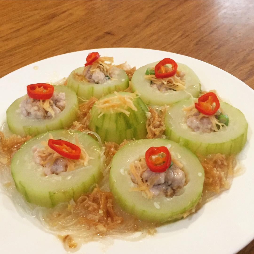 瑶柱蒜蓉蒸丝瓜