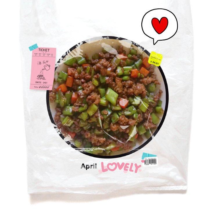 肉沫豆角下饭菜