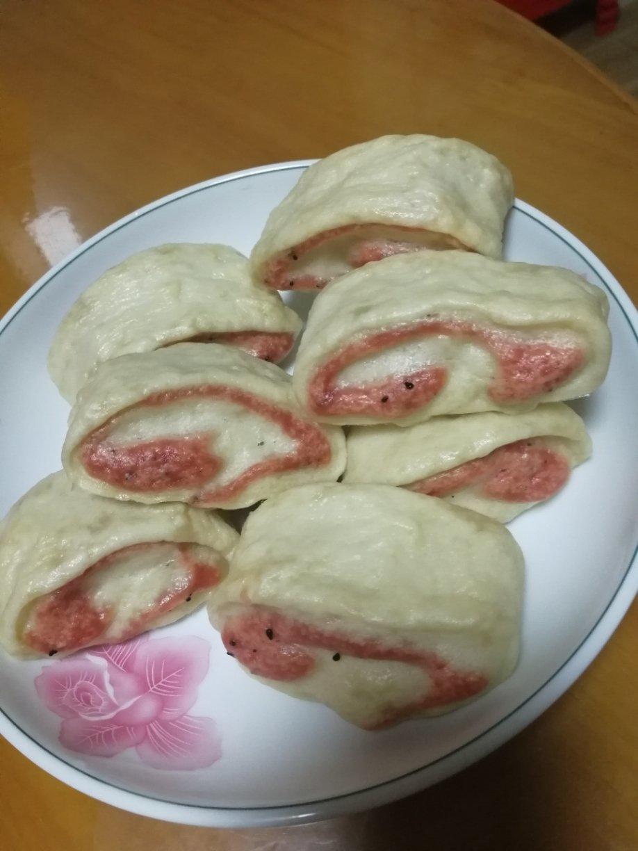 火龙果馒头