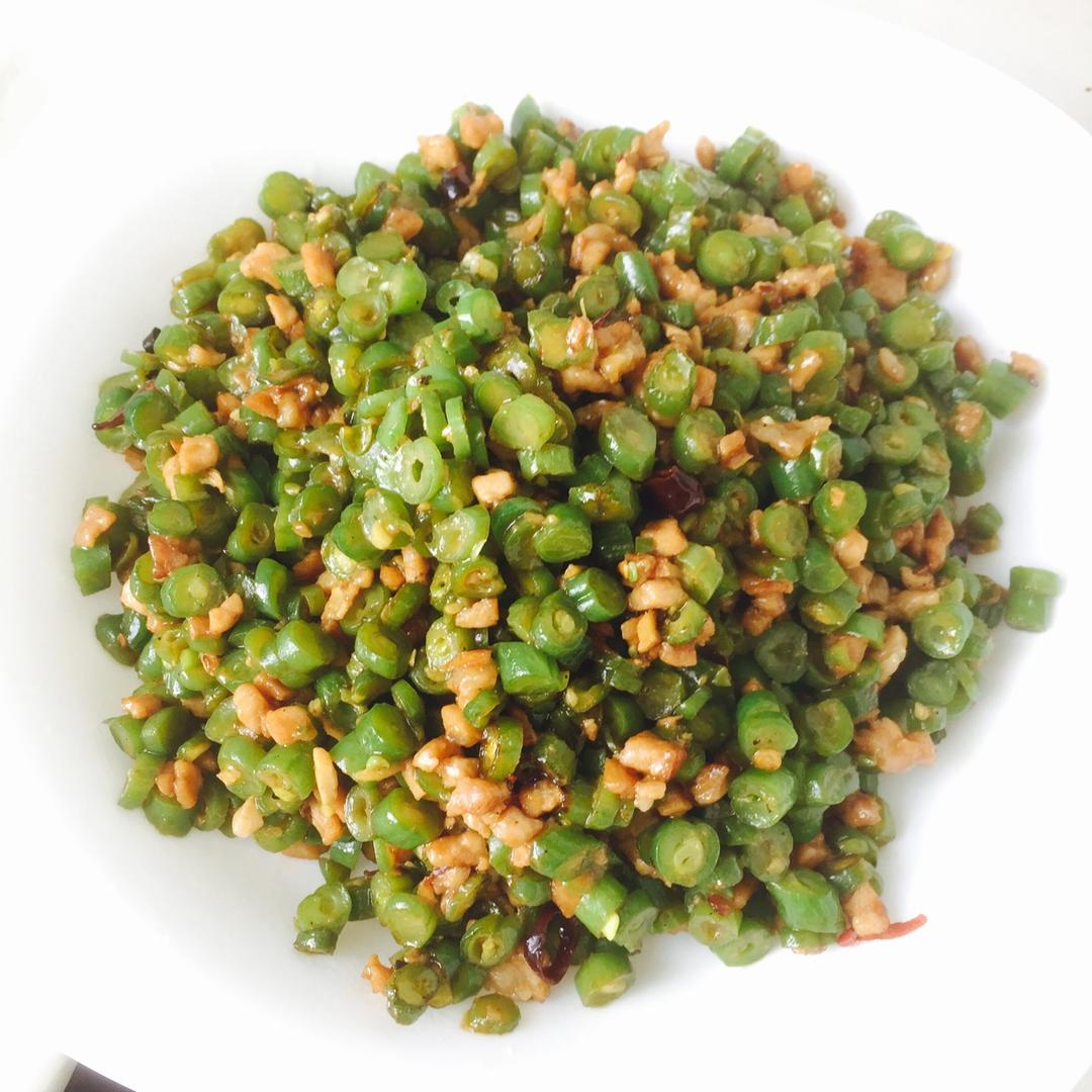肉沫豆角下饭菜