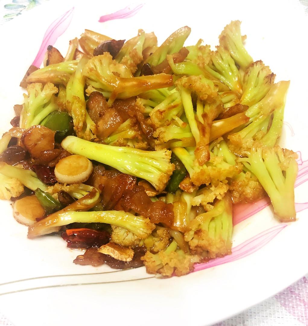 老丁的私房菜-干锅花菜