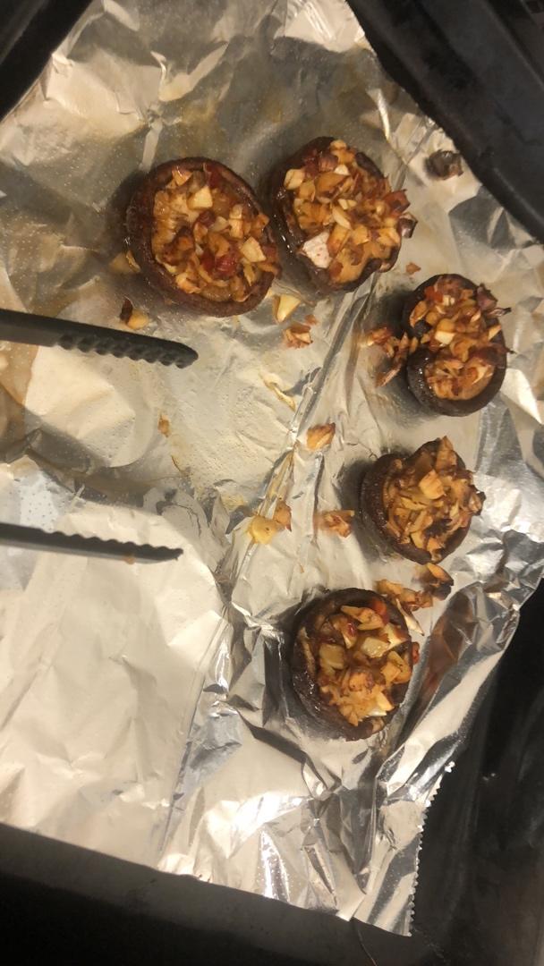 超简单超韵味的烤花菇