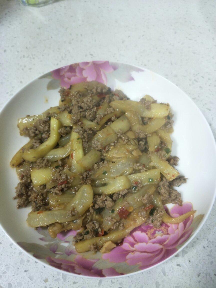 红烧肉沫茄子