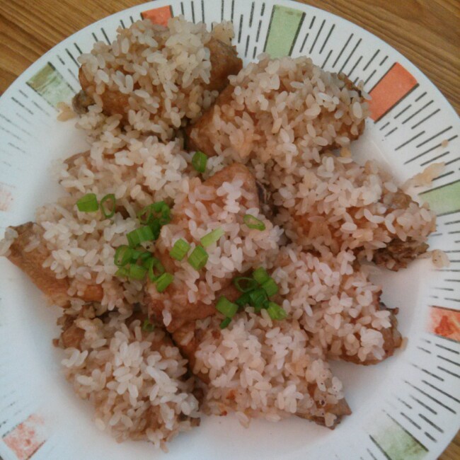 做的糯米蒸鸡翅