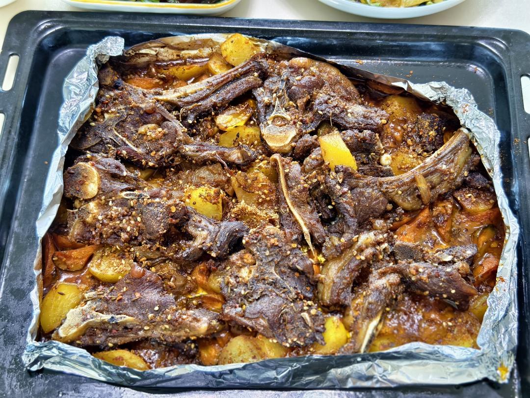 超好吃的烤羊排烤箱版