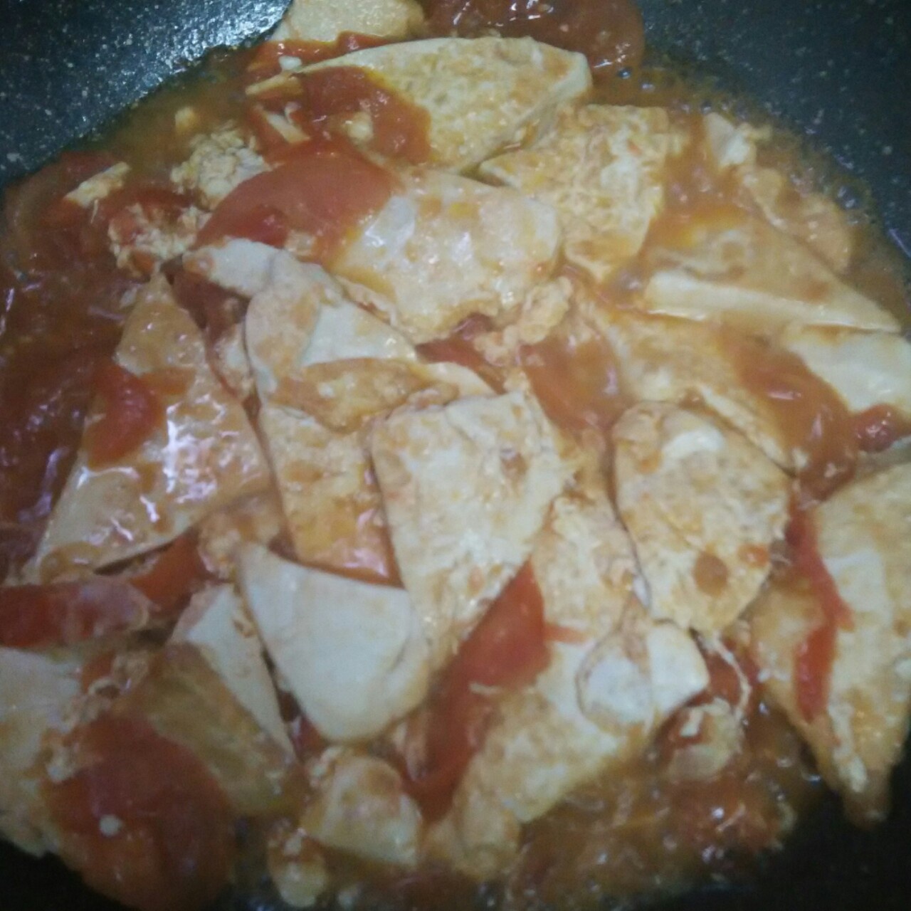 西红柿烧豆腐