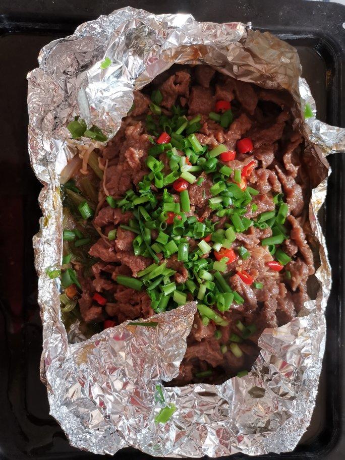 平底锅锡纸牛肉（超快手）