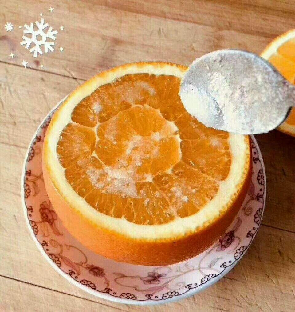 止咳的盐蒸橙子的做法