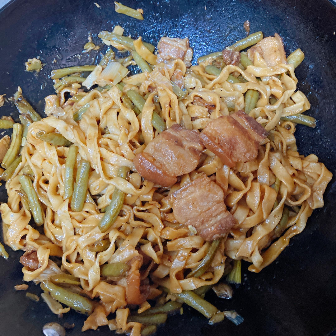 芸豆焖面（附万能的腌肉不老的办法）