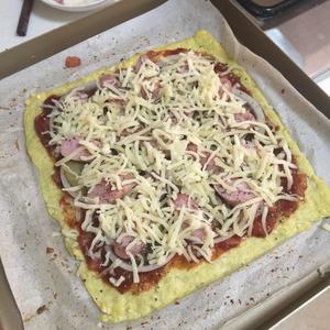 菜花底低卡路里披萨-健康解馋美食！的做法 步骤4